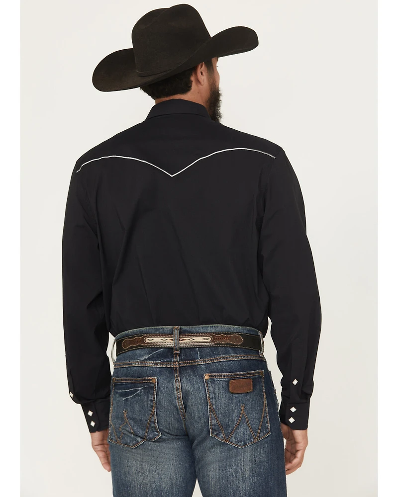 Kimes Ranch Men's Laneboro Solid Long Sleeve Snap Performance Western Shirt