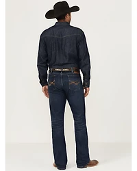 Wrangler 20X Men's Stirrup Dark Wash Slim Bootcut Stretch Denim Jeans - Tall