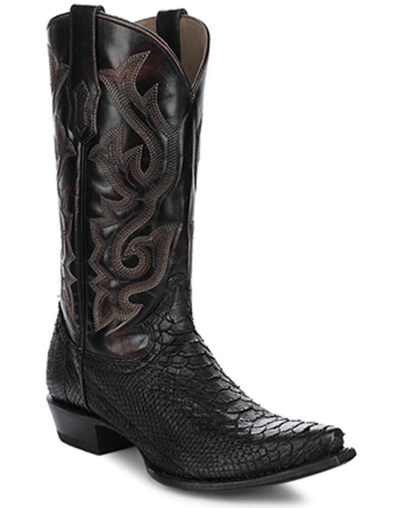 Corral Men's Exotic Python Western Boots - Snip Toe