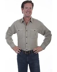 Scully Men's Vintage Slub Long Sleeve Shirt