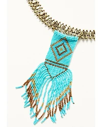 Shyanne Women's Desert Boheme Beaded Choker Necklace