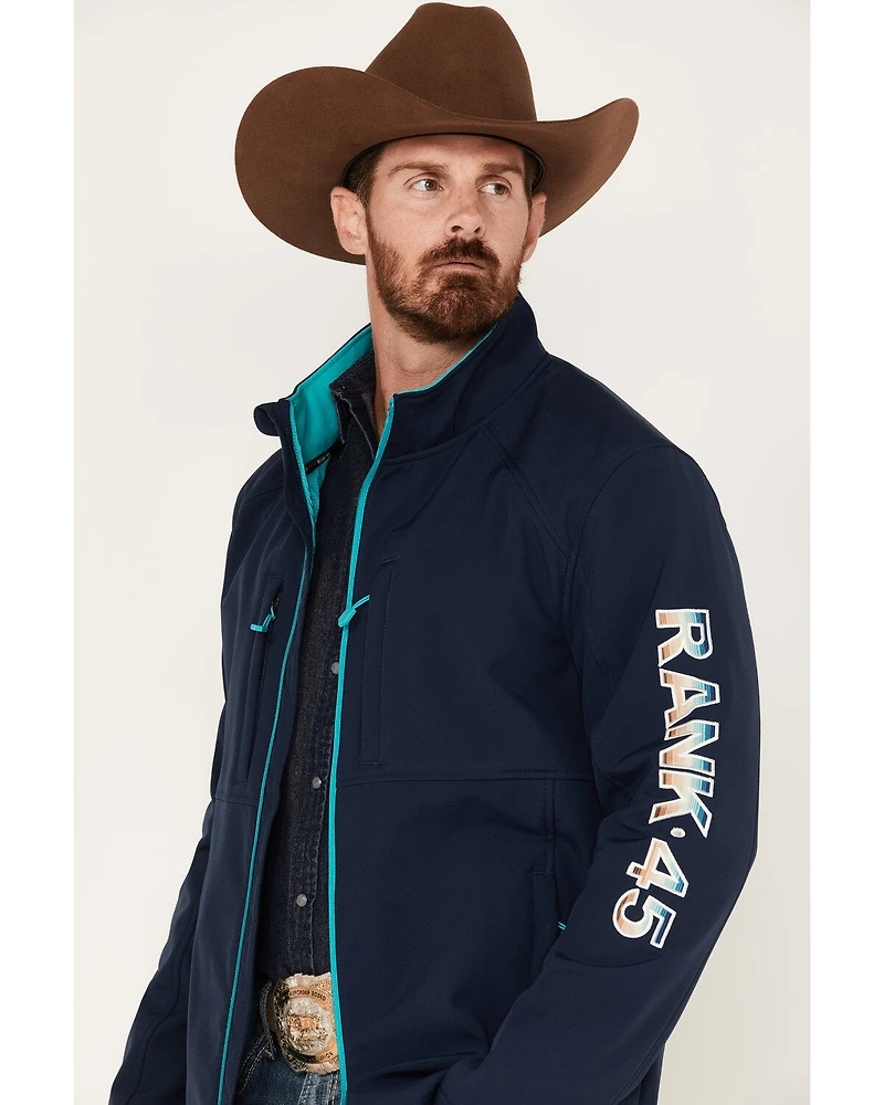 RANK 45® Men's Irwin Logo Softshell Jacket