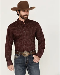 Wrangler X Cody Johnson Men's Paisley Print Long Sleeve Button-Down Western Shirt