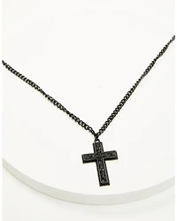 Cody James Men's Matte Cross Necklace