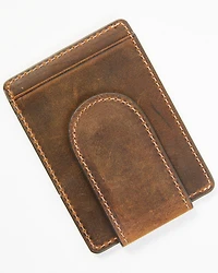 Cody James Men's Brown Leather Money Clip