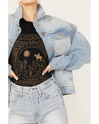 Wrangler Women's Light Wash Denim Trucker Jacket