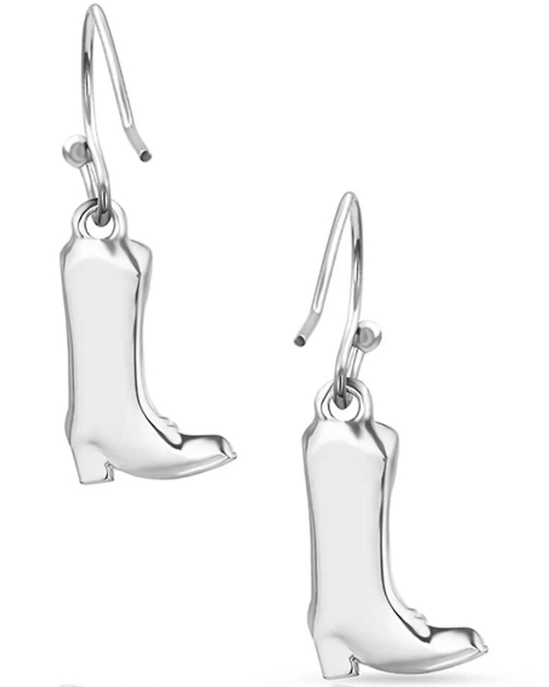 Montana Silversmiths Women's Sculpted Cowboy Boot Earrings