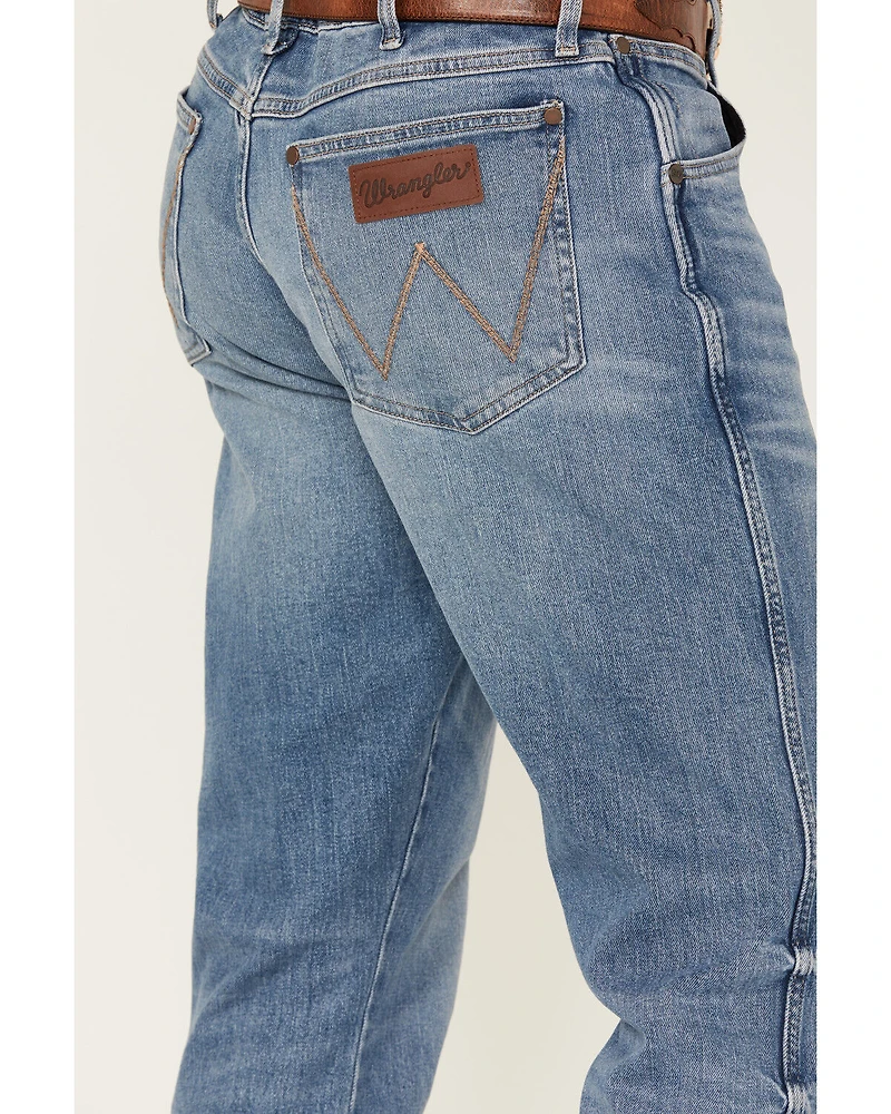 Wrangler Retro Men's Nolen Light Wash Slim Bootcut Stretch Denim Jeans - Tall