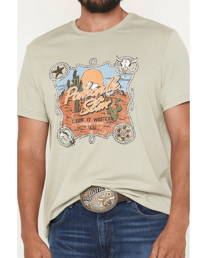 Panhandle Slim Men's Logo Short Sleeve Graphic T-Shirt