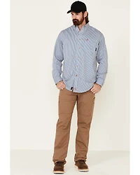 Ariat Men's FR Striped Long Sleeve Button Work Shirt