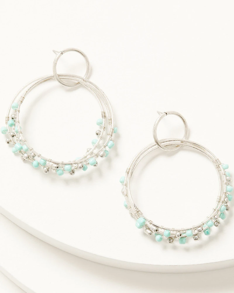 Shyanne Women's Luna Bella Double Hoop Earrings