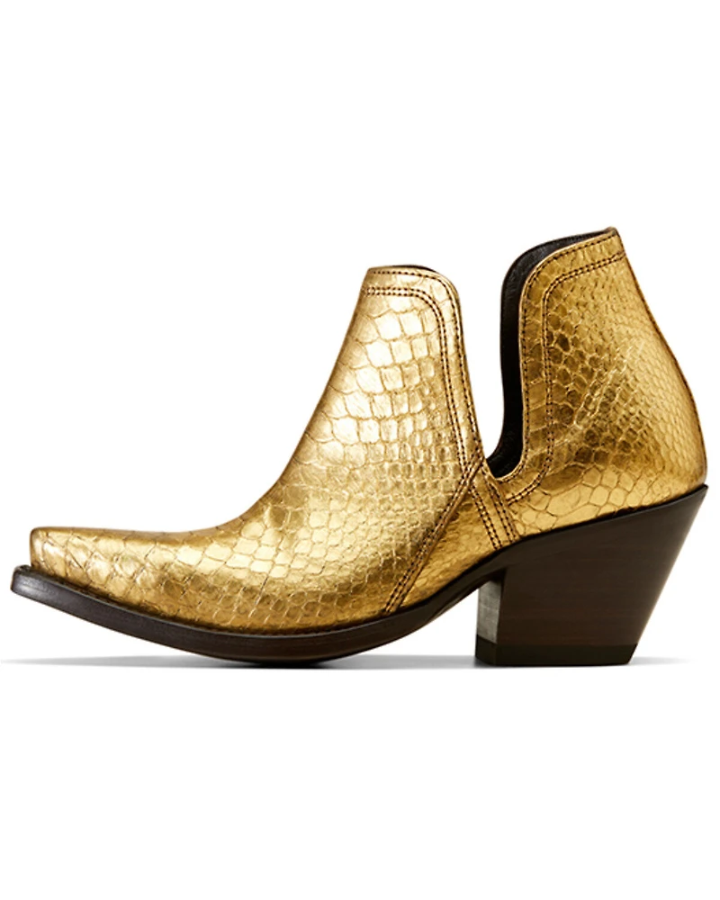 Ariat Women's Exotic Python Dixon Western Booties - Snip Toe