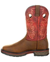 Georgia Boot Men's Carbo-Tec LT Waterproof Western Work Boots - Square Toe