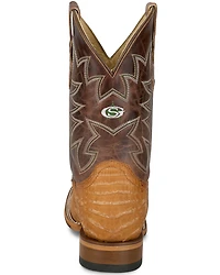 Justin Men's San Antone Exotic Caiman Western Boots - Broad Square Toe