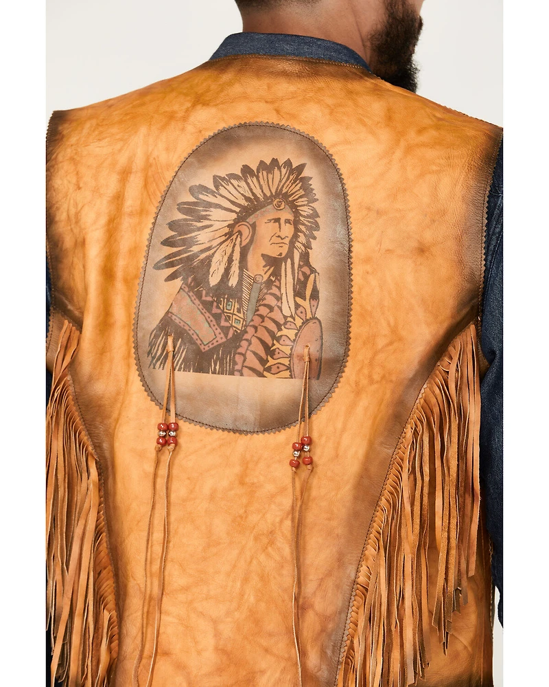 Kobler Leather Men's Indian Vest
