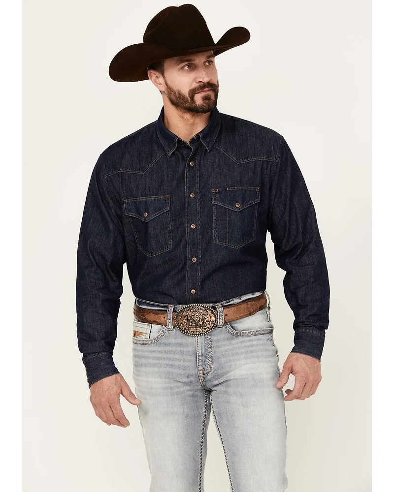 Ariat Men's Classic Denim Long Sleeve Snap Western Shirt