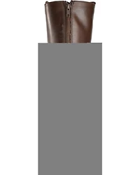 Frye Women's Chocolate Melissa Stud Back Zip Boots - Round Toe