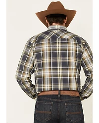Ariat Men's Axel Large Ombre Retro Plaid Long Sleeve Western Shirt