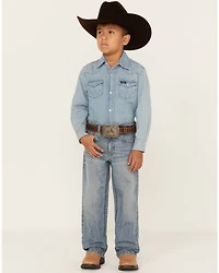 Cody James Boys' Hamshackle Wash Relaxed Boot Denim Jeans