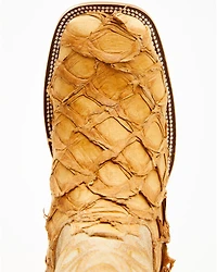 Cody James Men's Exotic Pirarucu Western Boots - Broad Square Toe
