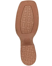 Justin Boots Women's Tan Smooth Ostrich Western - Square Toe