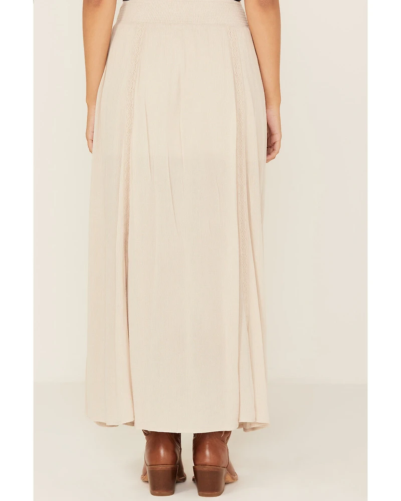 Shyanne Women's Lace Inset Maxi Skirt