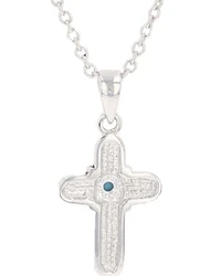 Montana Silversmiths Women's Feathered Cross Turquoise Center Necklace