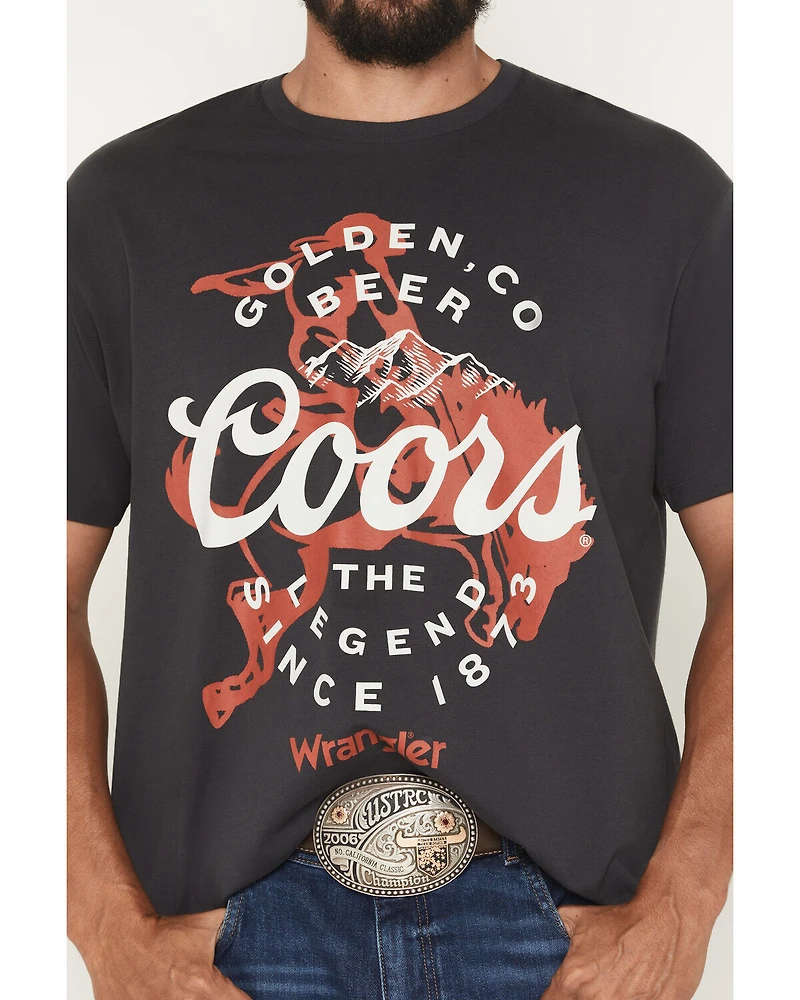 Wrangler X Coors Banquet Men's Not My First Short Sleeve Graphic T-Shirt