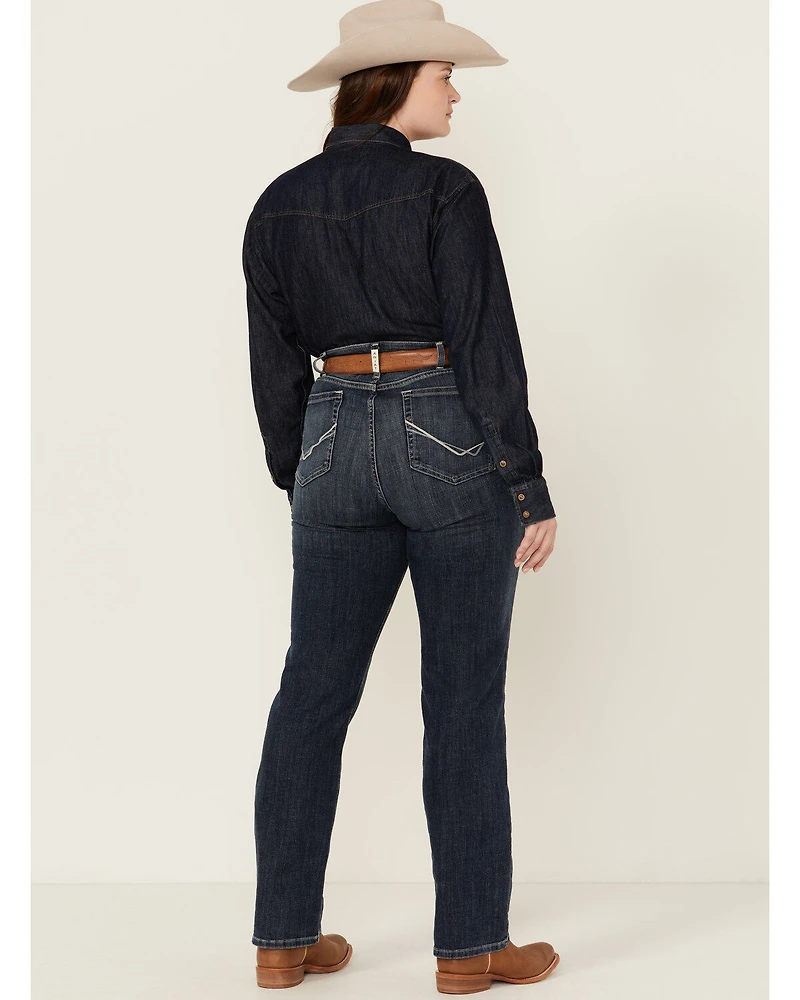 Ariat Women's Perfect Rise Madison Stretch Straight Jeans - Plus
