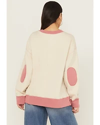 Cleo + Wolf Women's Colorblock Fleece Sweatshirt