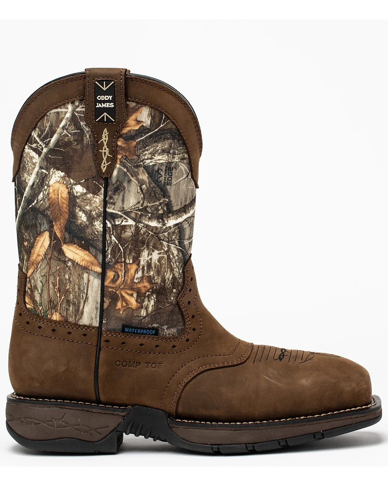 Cody James Men's 11" Xero Gravity Lite Camo Western Work Boots - Composite Toe