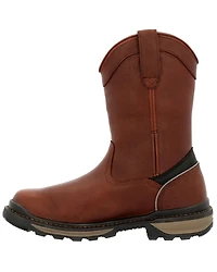 Rocky Men's Rams Horn Waterproof Pull-On Work Boots - Soft Toe
