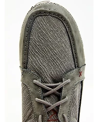 Twisted X Men's Zero Gray Slip-On Casual Driving Moc