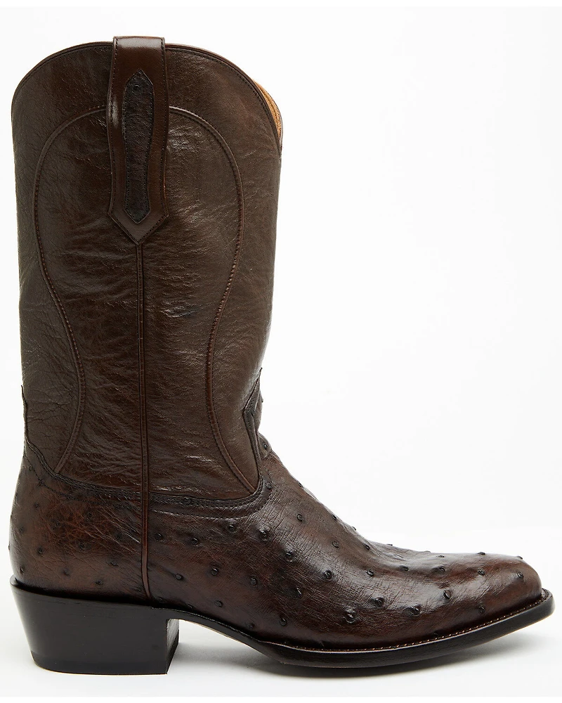 Cody James Black 1978® Men's Chapman Exotic Full-Quill Ostrich Western Boots - Round Toe
