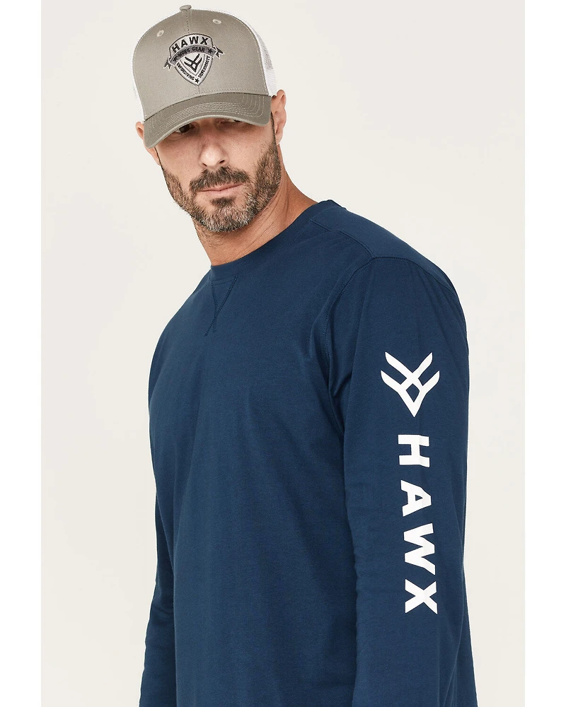 Hawx Men's Logo Graphic Work T-Shirt