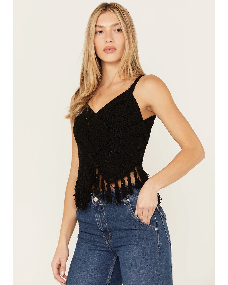 Shyanne Women's Crochet Fringe Tank