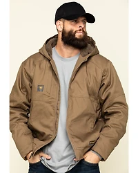 Ariat Men's Field Khaki Rebar Duracanvas Hooded Work Jacket