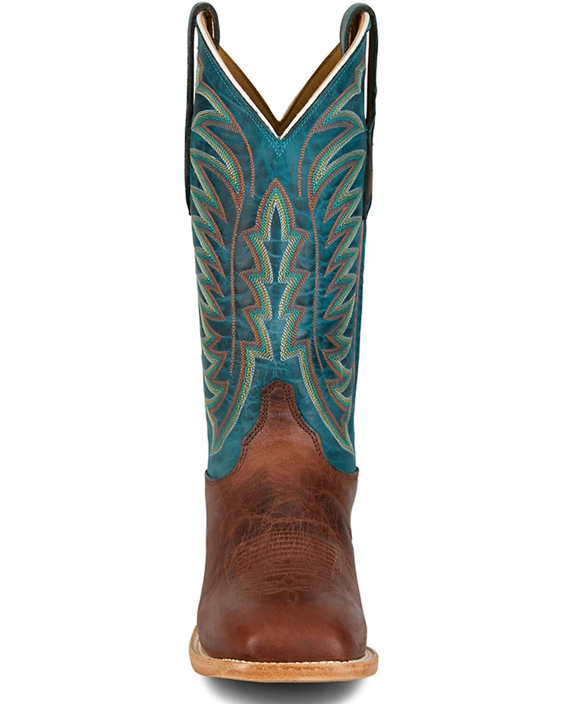 Justin Men's Burchett Western Boots - Broad Square Toe