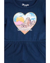 Wrangler Infant Girls' Scenic Graphic Long Sleeve Onesie