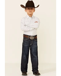 Cody James Little Boys' Night Hawk Medium Wash Mid Rise Stretch Relaxed Bootcut Jeans