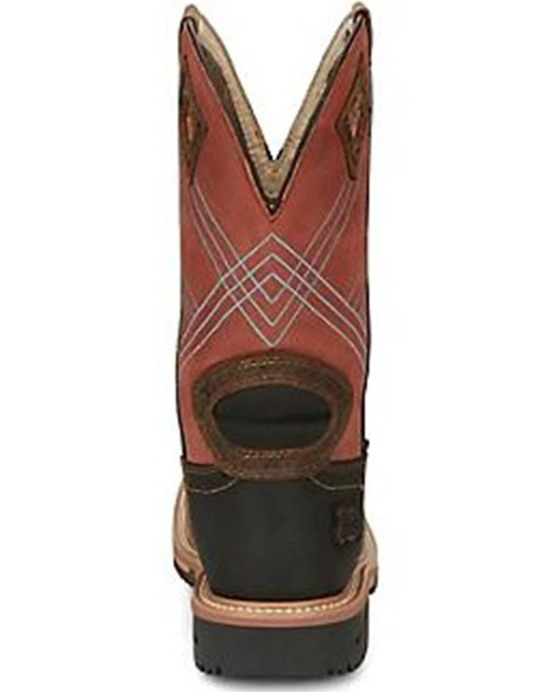 Justin Men's Dalhart Waterproof Western Work Boots - Nano Composite Toe