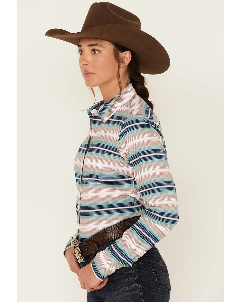 Ariat Women's Serape Stripe Long Sleeve Button-Down Kirby Stretch Shirt