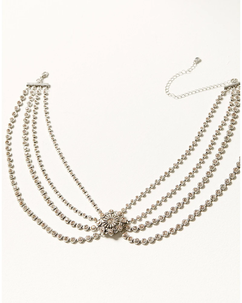 Shyanne Women's Champagne Chateau Collar Necklace
