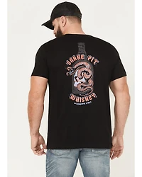 Moonshine Spirit Men's Snake Pit Whiskey Short Sleeve Graphic T-Shirt
