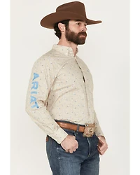 Ariat Men's Team Alder Paisley Print Long Sleeve Button-Down Western Shirt