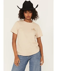 Wrangler Women's Logo Flower Short Sleeve Graphic Tee