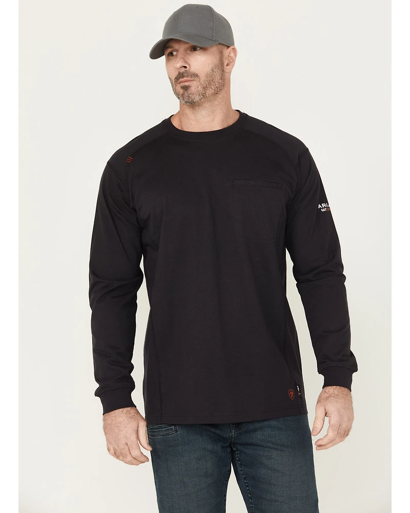 Ariat Men's FR Air Graveyard Shift Long Sleeve Pocket Work T-Shirt