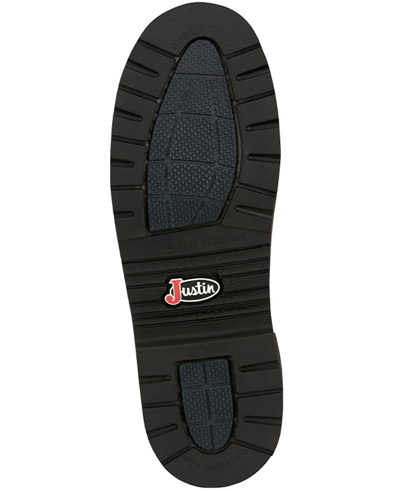 Justin Men's Carbide Pull-On Work Boots - Steel Toe