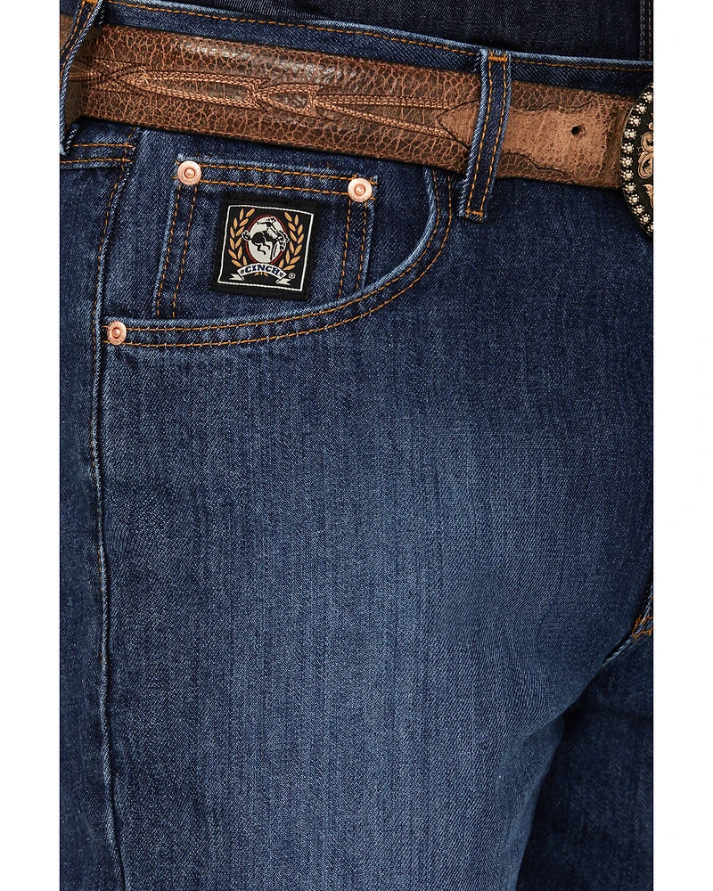 Cinch Men's Black Label Dark Wash Loose Fit Tapered Denim Jeans