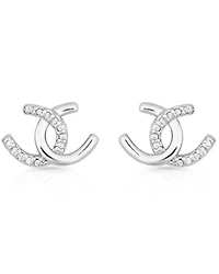 Montana Silversmiths Women's Horseshoe Happiness Post Earrings